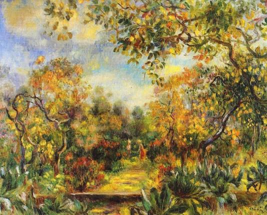 Beaulieu Landscape - 1893 - Pierre Auguste Renoir Painting